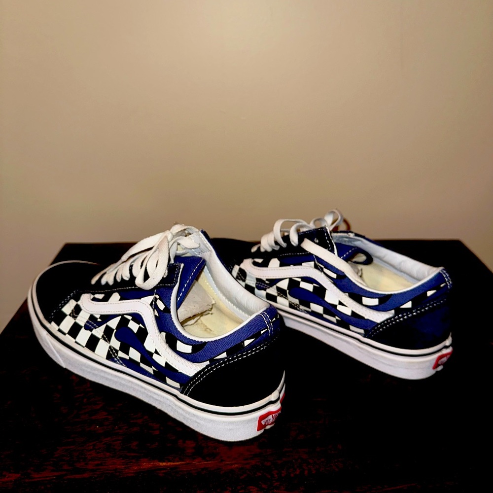Checkered Flame Vans, gently used.